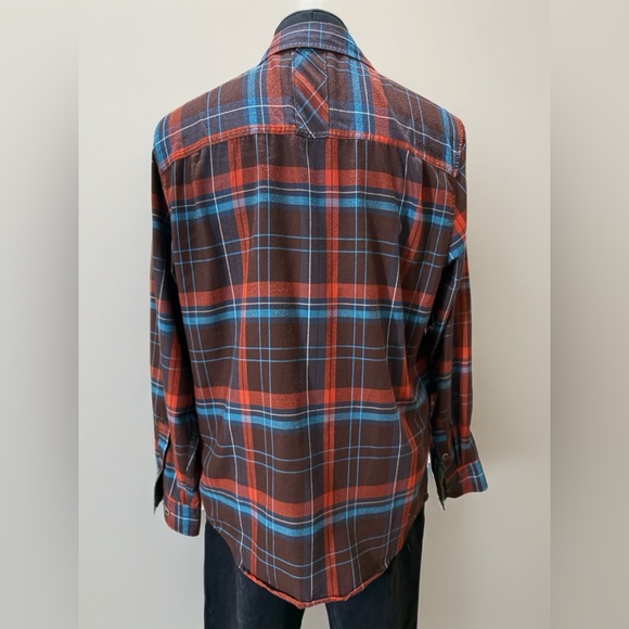 Marmot Men's Casual Plaid Shirt - Brown, Blue, Red - Picture 3 of 5
